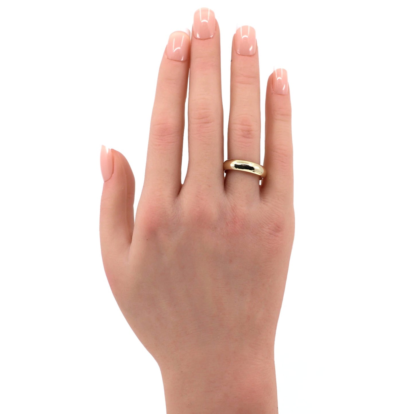 Benchmark 14K Yellow Gold Classic Comfort Fit Dome Wedding Band Ring