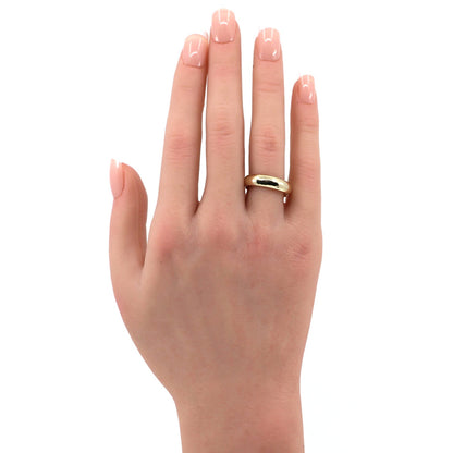 Benchmark 14K Yellow Gold Classic Comfort Fit Dome Wedding Band Ring