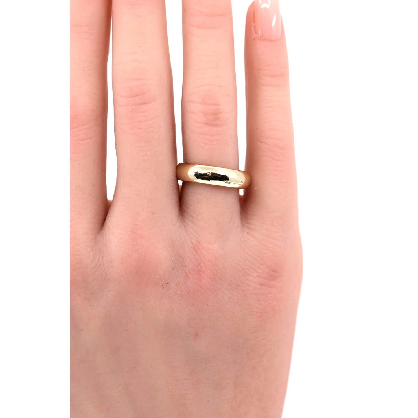 Benchmark 14K Yellow Gold Classic Comfort Fit Dome Wedding Band Ring