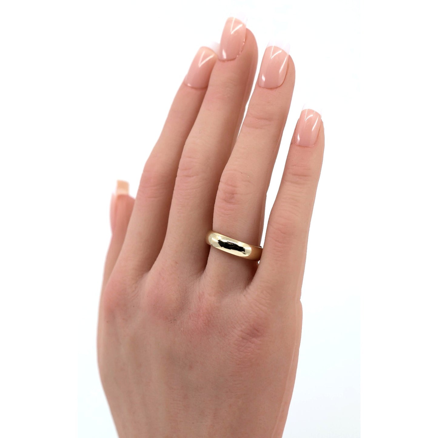Benchmark 14K Yellow Gold Classic Comfort Fit Dome Wedding Band Ring