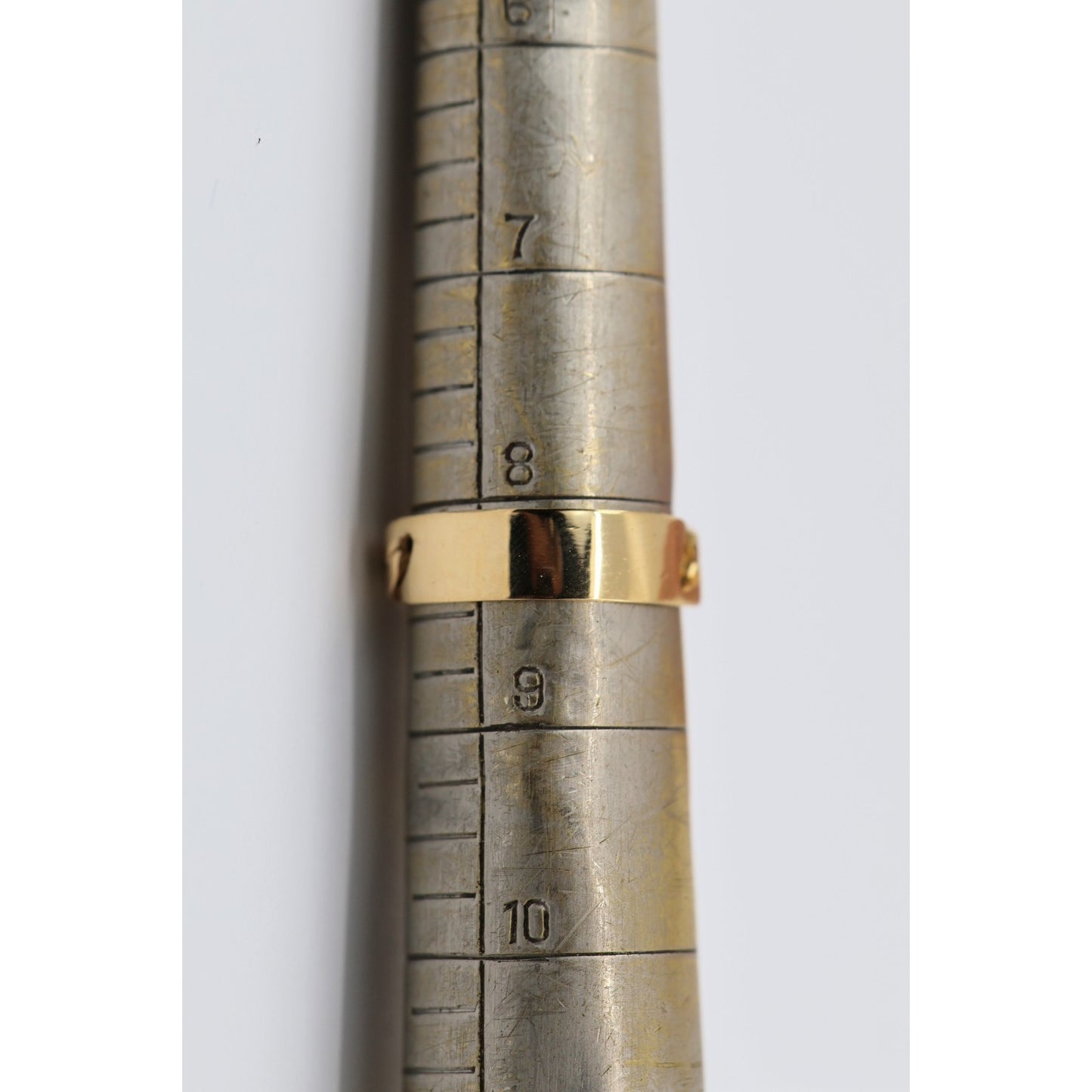 22K Yellow Gold Link ID Cuban Link Ring