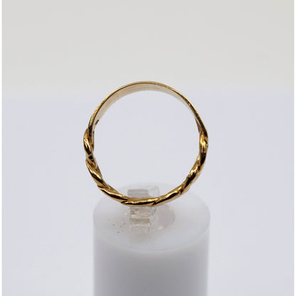 22K Yellow Gold Link ID Cuban Link Ring