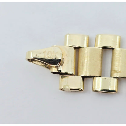 10K Yellow Gold Rolex Link Chain Bracelet