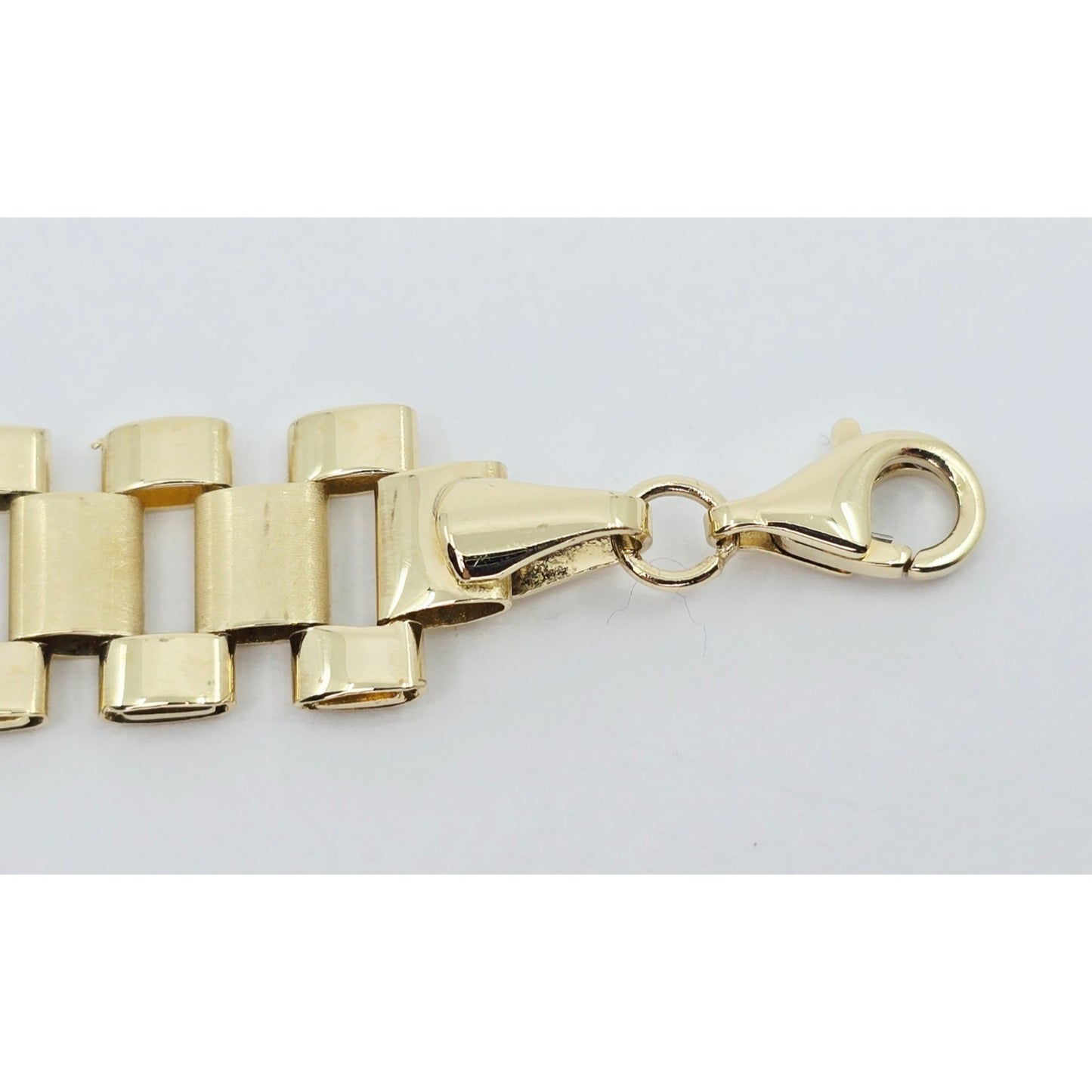 10K Yellow Gold Rolex Link Chain Bracelet