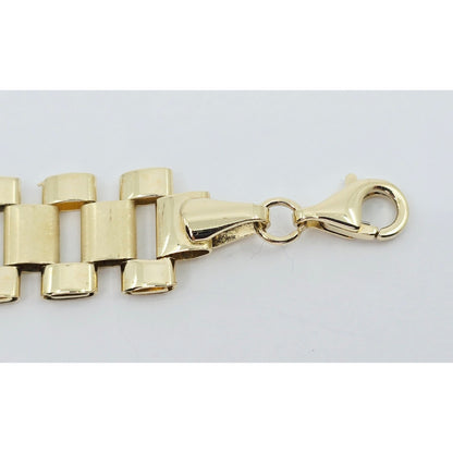 10K Yellow Gold Rolex Link Chain Bracelet