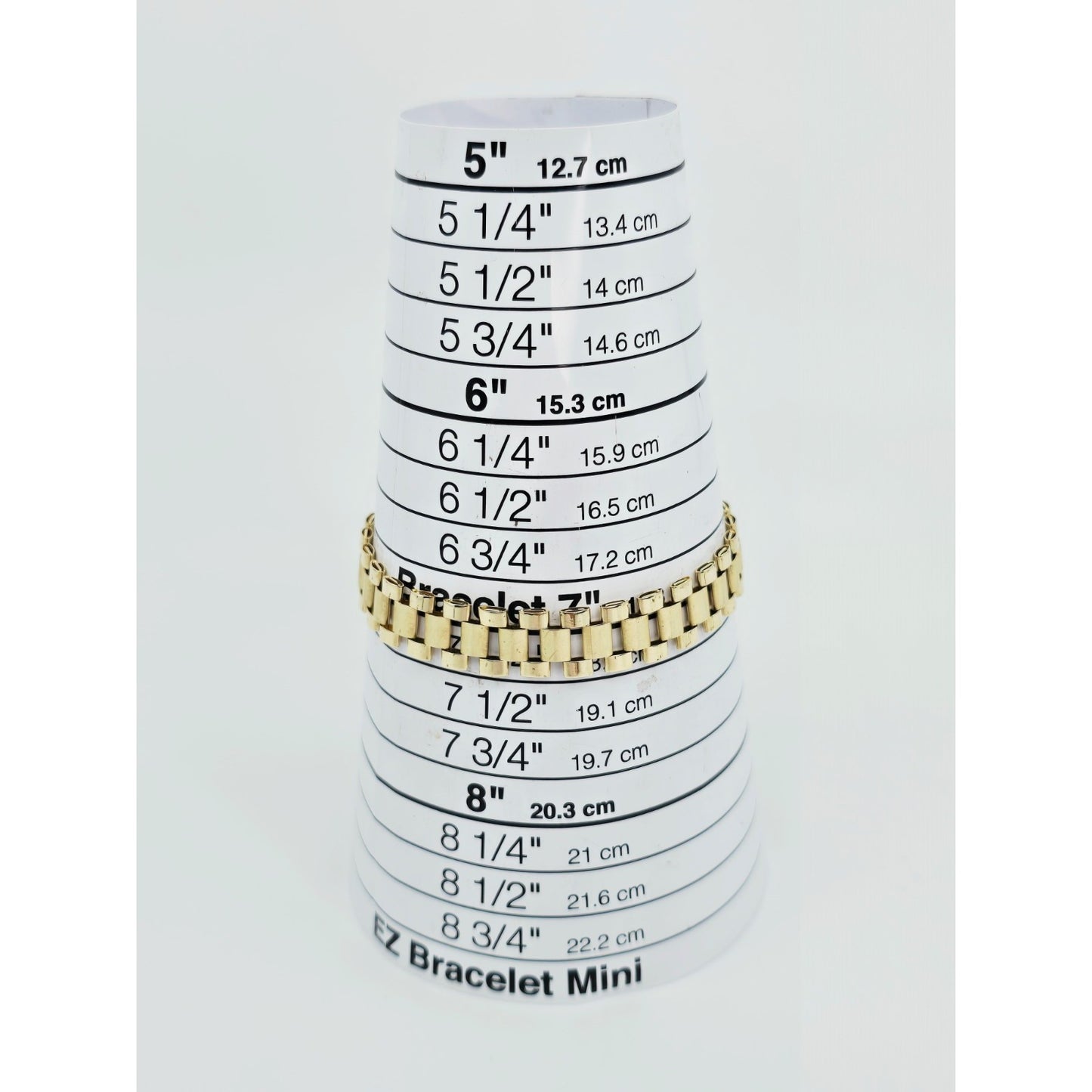 10K Yellow Gold Rolex Link Chain Bracelet