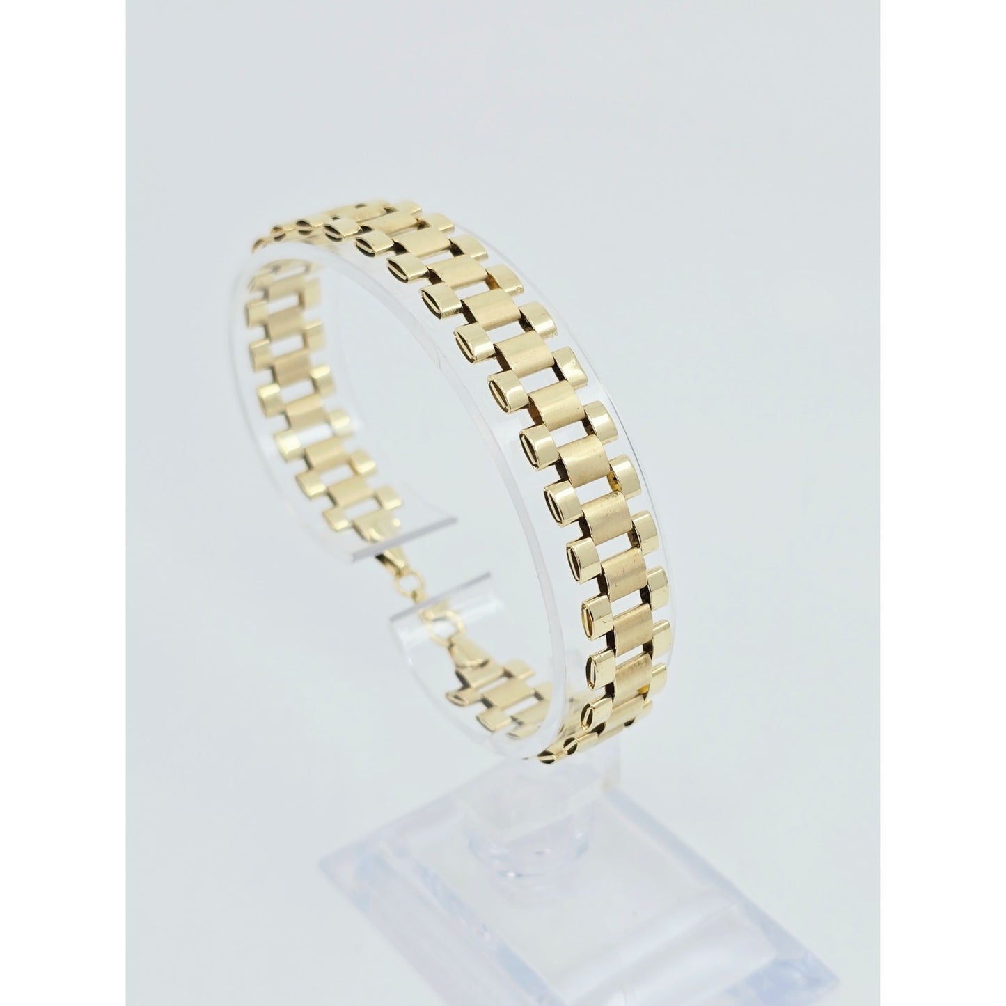 10K Yellow Gold Rolex Link Chain Bracelet