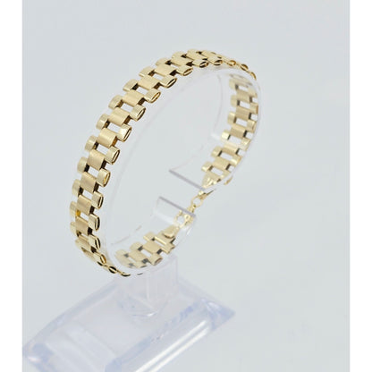10K Yellow Gold Rolex Link Chain Bracelet