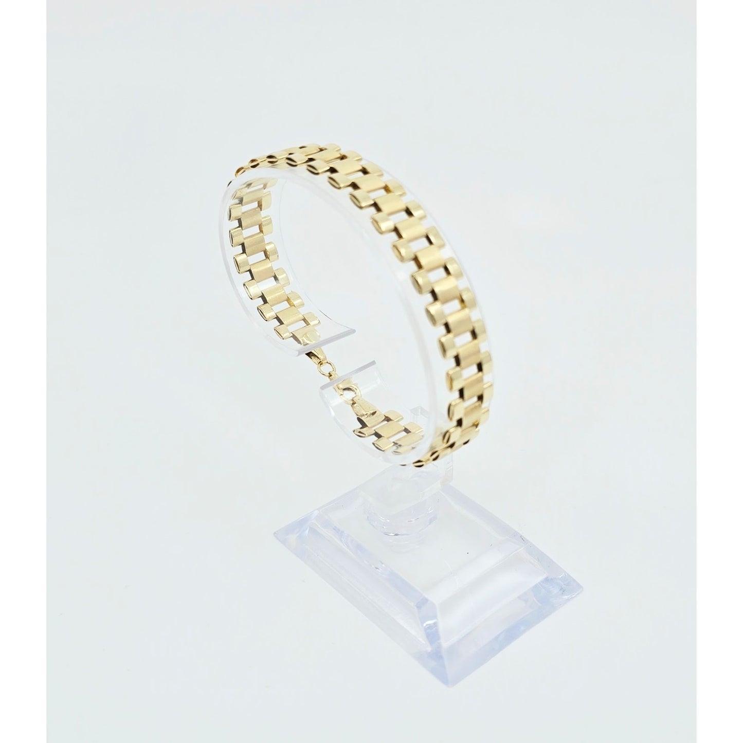 10K Yellow Gold Rolex Link Chain Bracelet