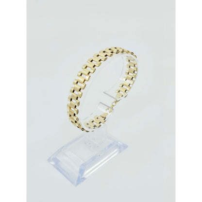 10K Yellow Gold Rolex Link Chain Bracelet
