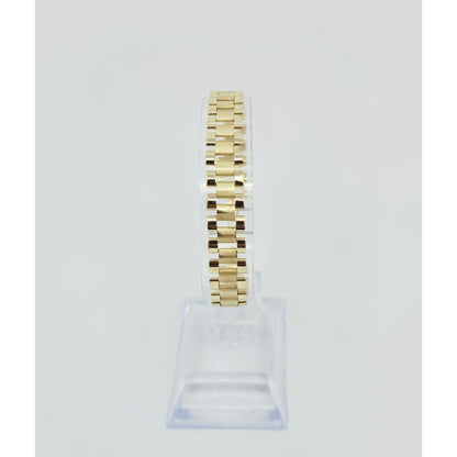 10K Yellow Gold Rolex Link Chain Bracelet