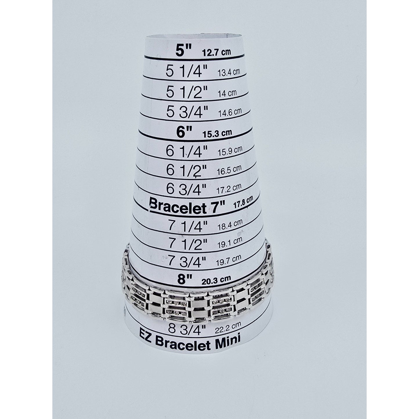 14K White Gold Diamond Custom Link Bracelet