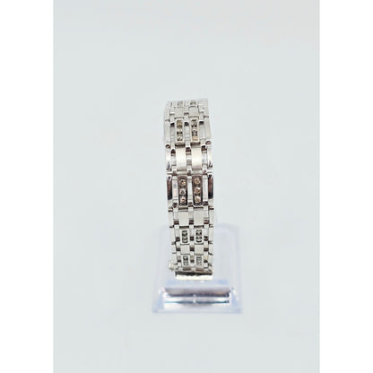 14K White Gold Diamond Custom Link Bracelet
