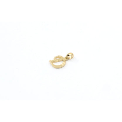 10K Yellow Gold Initial Letter " D " Charm Pendant