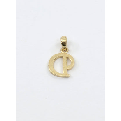 10K Yellow Gold Initial Letter " D " Charm Pendant
