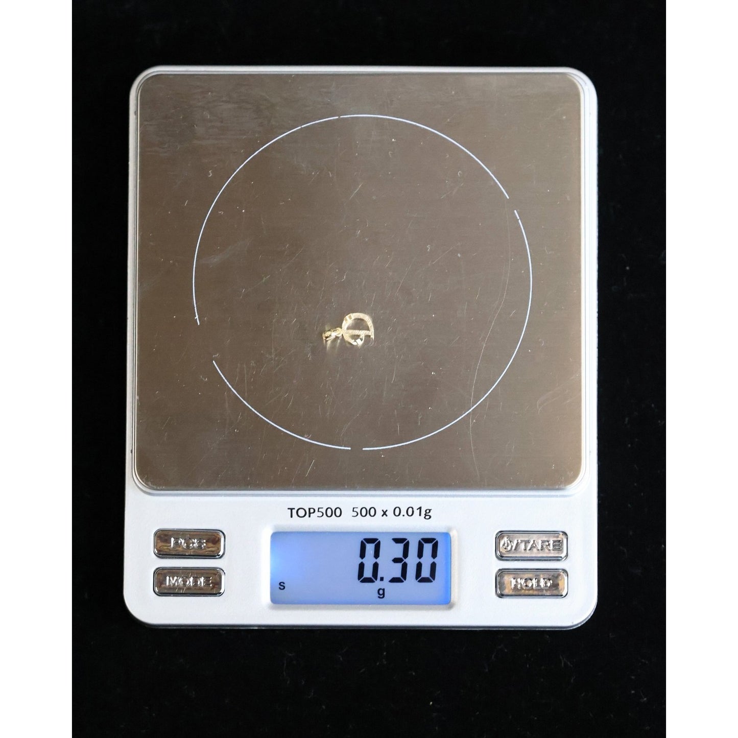 10K Yellow Gold Initial Letter " D " Charm Pendant
