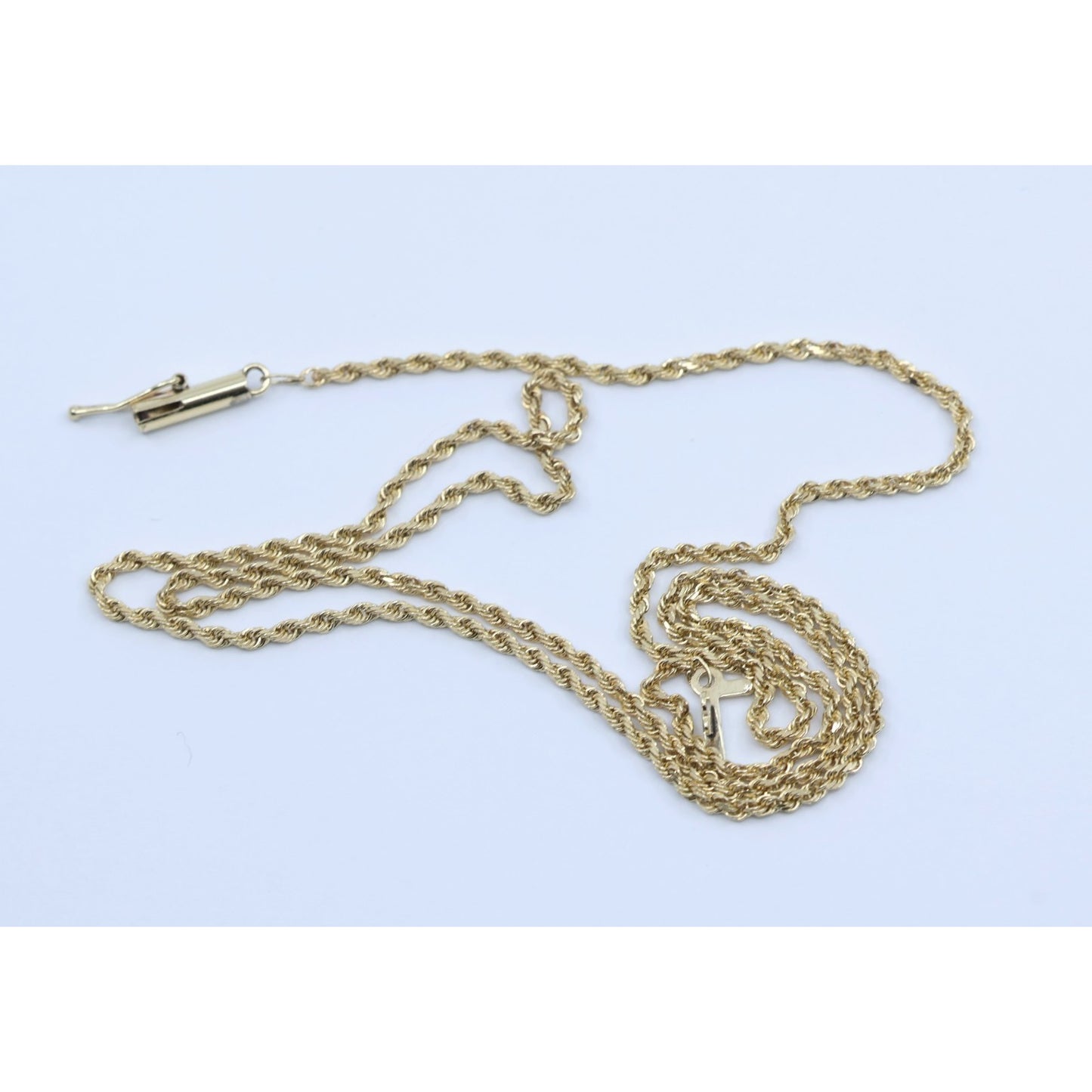 10K Yellow Gold Rope Chain Necklace