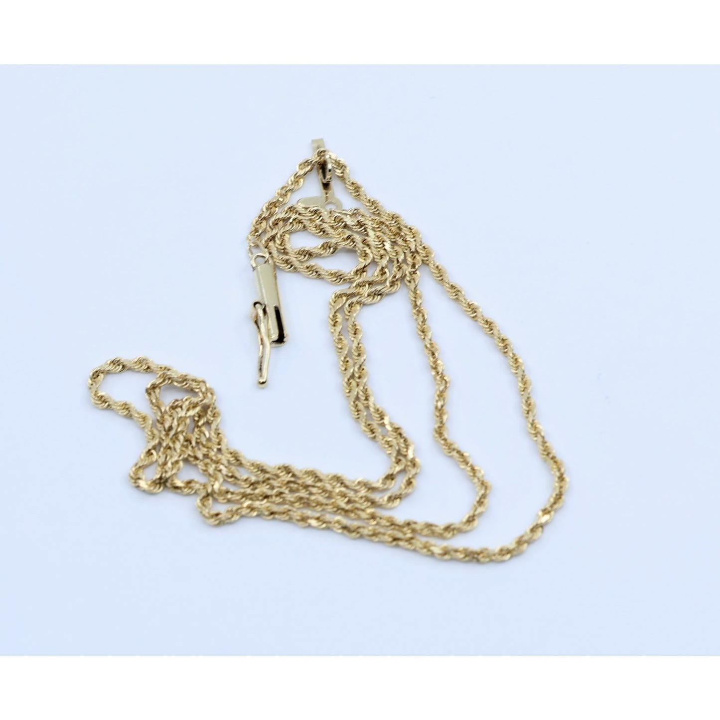 10K Yellow Gold Rope Chain Necklace