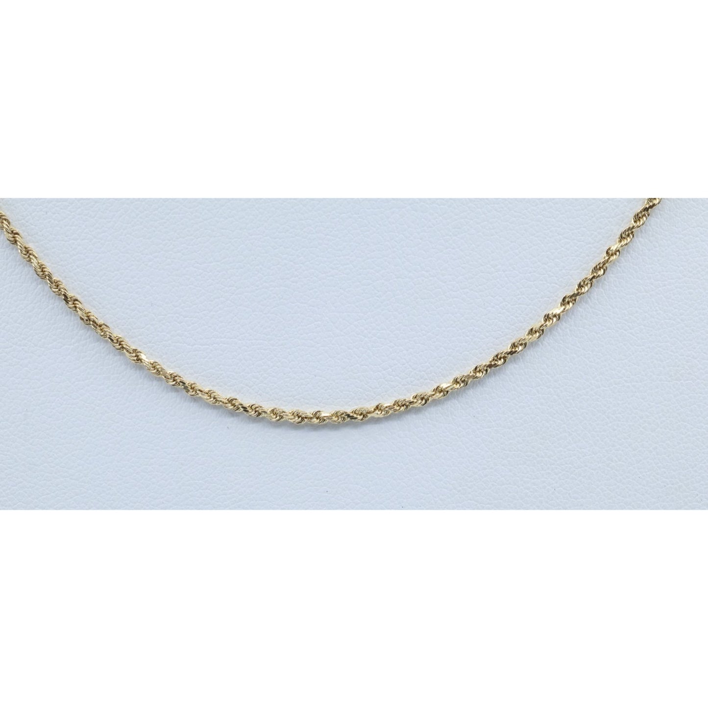 10K Yellow Gold Rope Chain Necklace