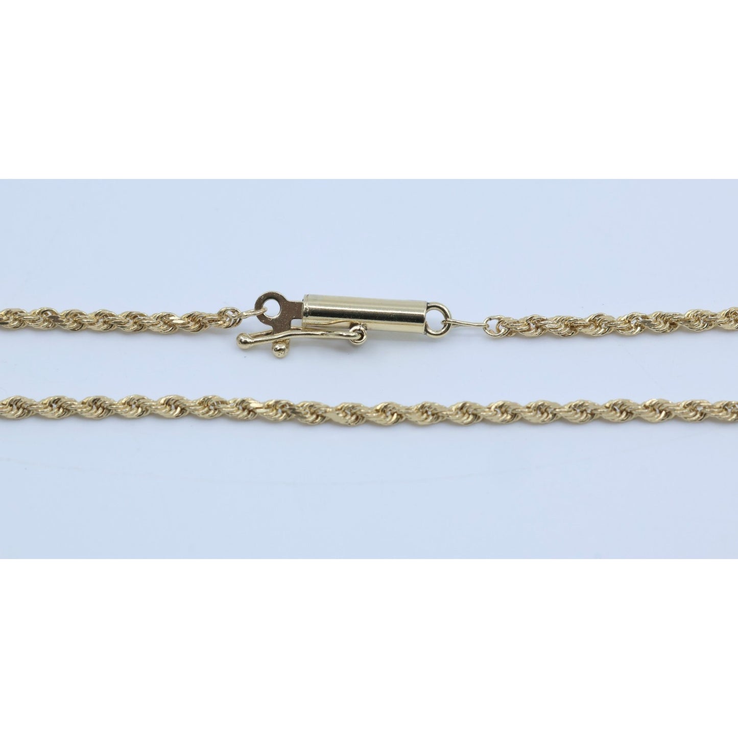 10K Yellow Gold Rope Chain Necklace