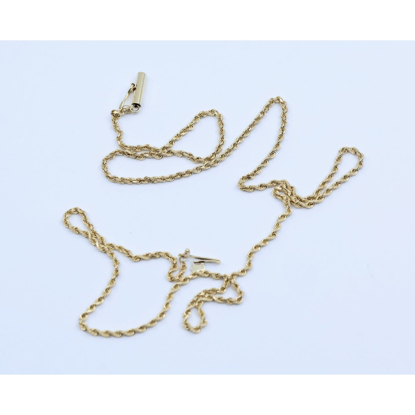 10K Yellow Gold Rope Chain Necklace