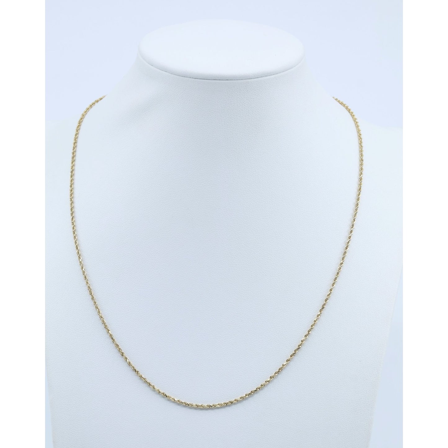 10K Yellow Gold Rope Chain Necklace