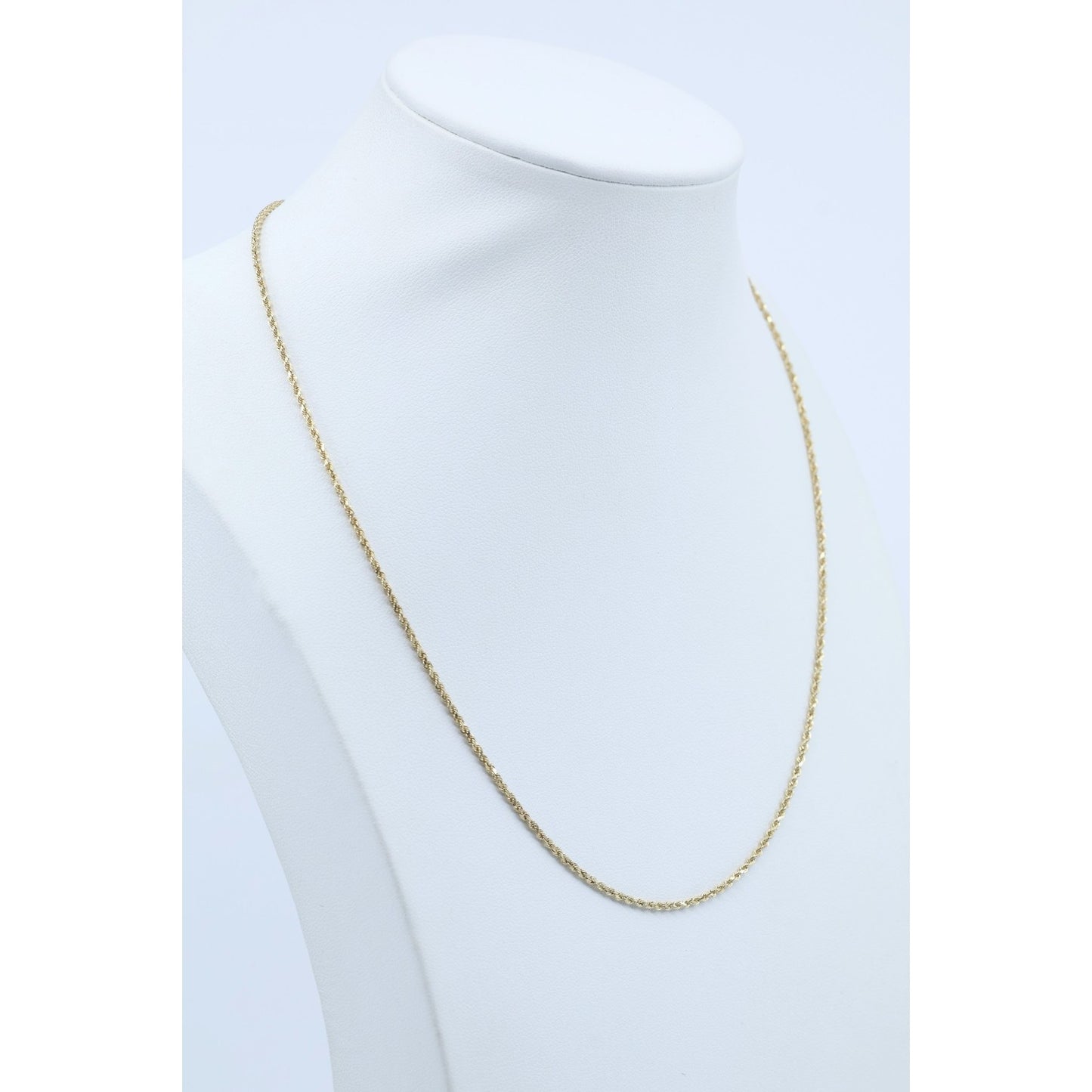 10K Yellow Gold Rope Chain Necklace
