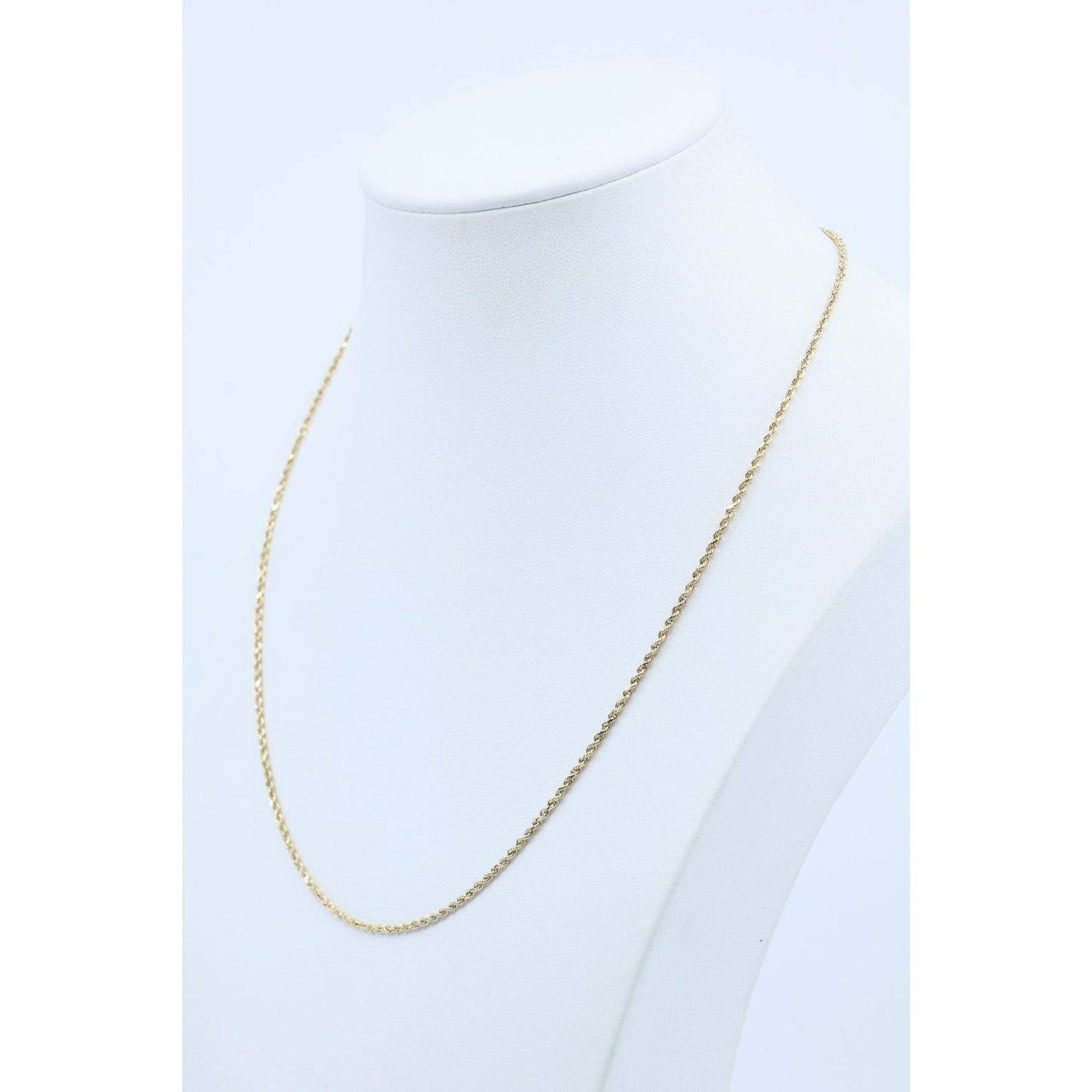10K Yellow Gold Rope Chain Necklace