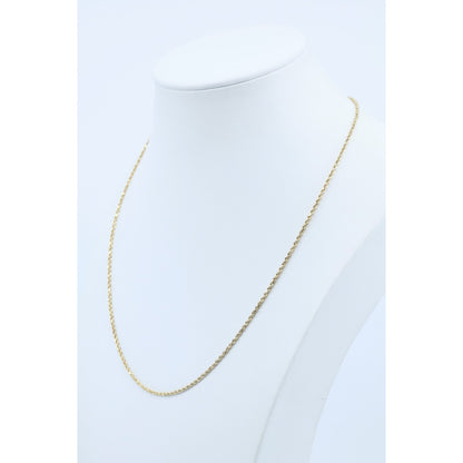 10K Yellow Gold Rope Chain Necklace