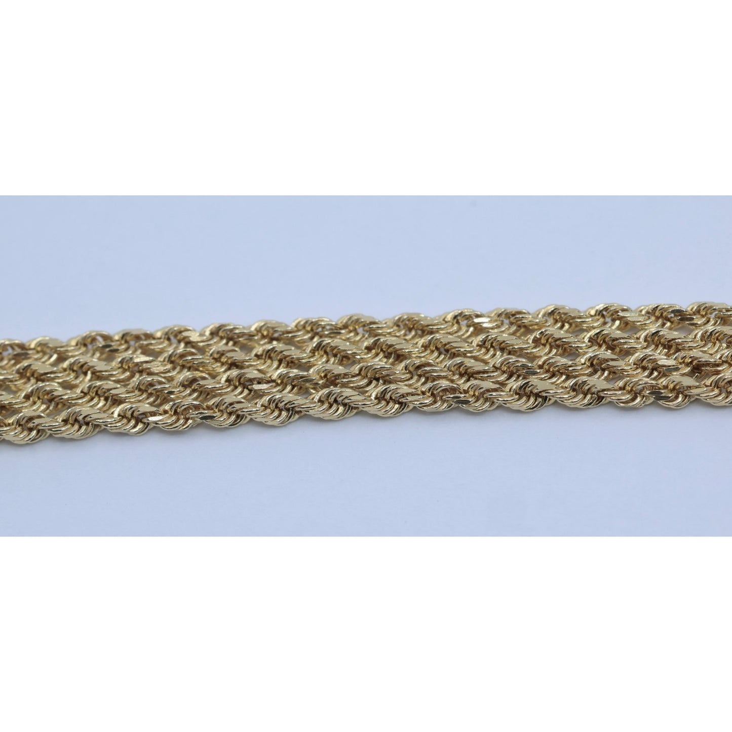 10K Yellow Gold Rope Chain Necklace