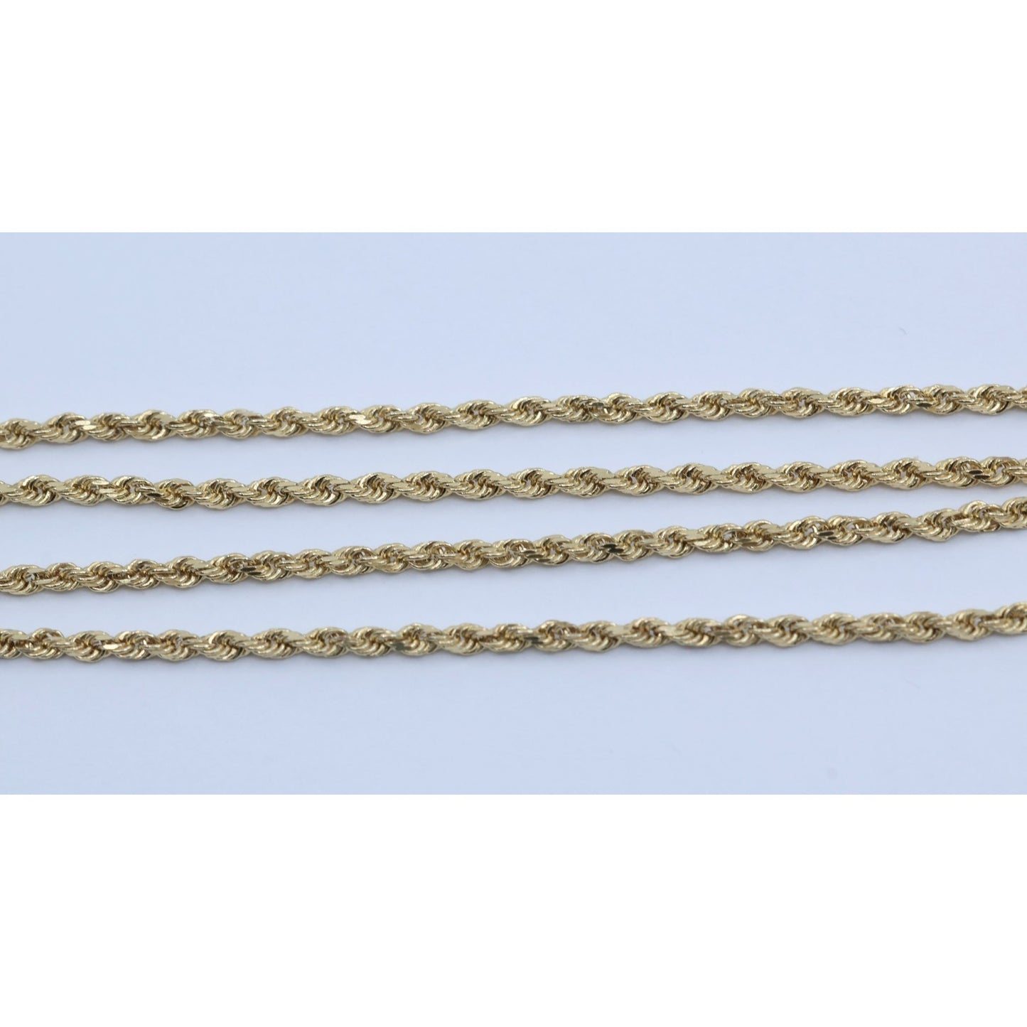 10K Yellow Gold Rope Chain Necklace
