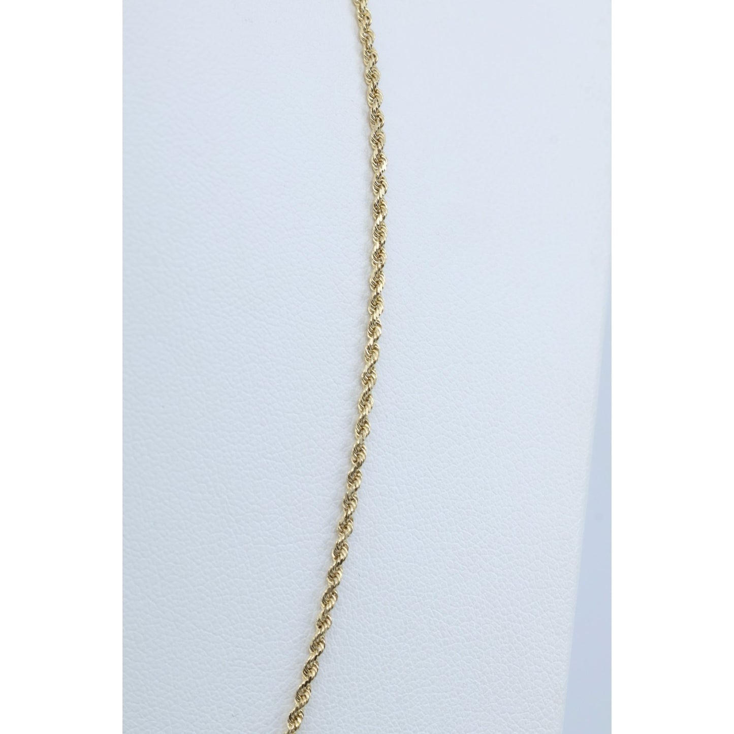 10K Yellow Gold Rope Chain Necklace