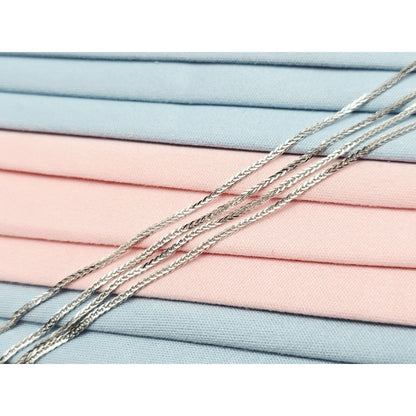 Thin 14K White Gold Franco Link Chain Necklace