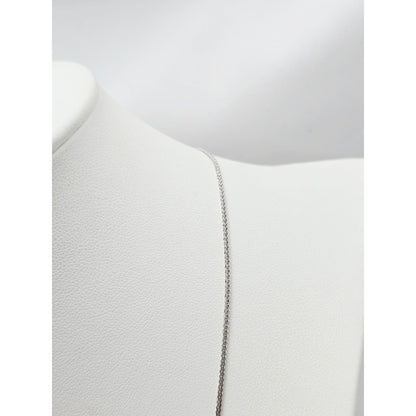 Thin 14K White Gold Franco Link Chain Necklace