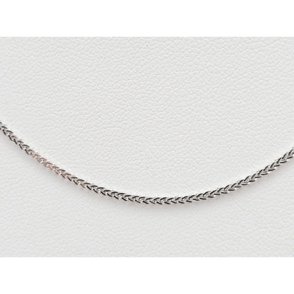 Thin 14K White Gold Franco Link Chain Necklace