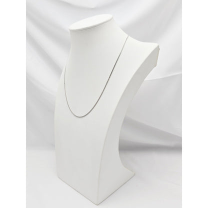 Thin 14K White Gold Franco Link Chain Necklace