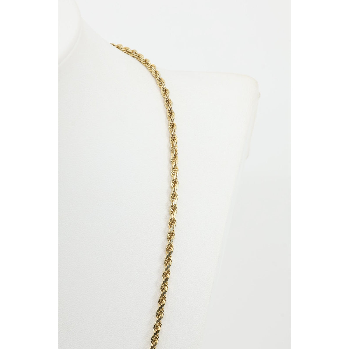 10K Yellow Gold Rope Chain Necklace