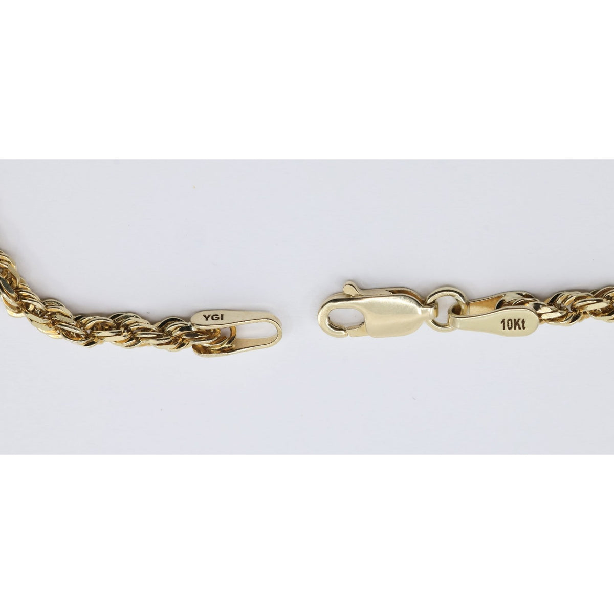 10K Yellow Gold Rope Chain Necklace