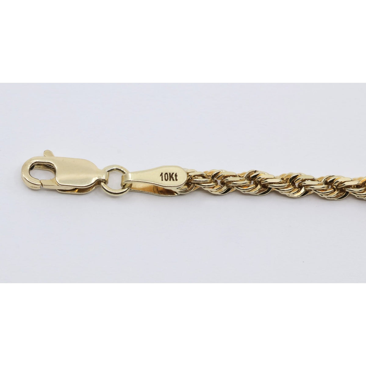 10K Yellow Gold Rope Chain Necklace