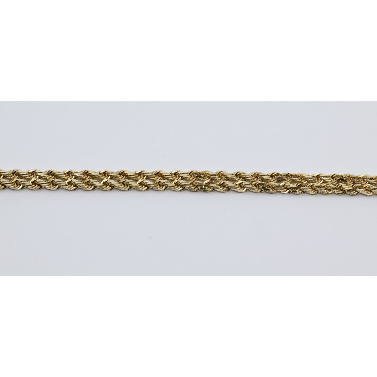 10K Yellow Gold Rope Chain Necklace