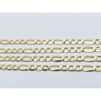 14K Yellow Gold Figaro Link Chain Necklace