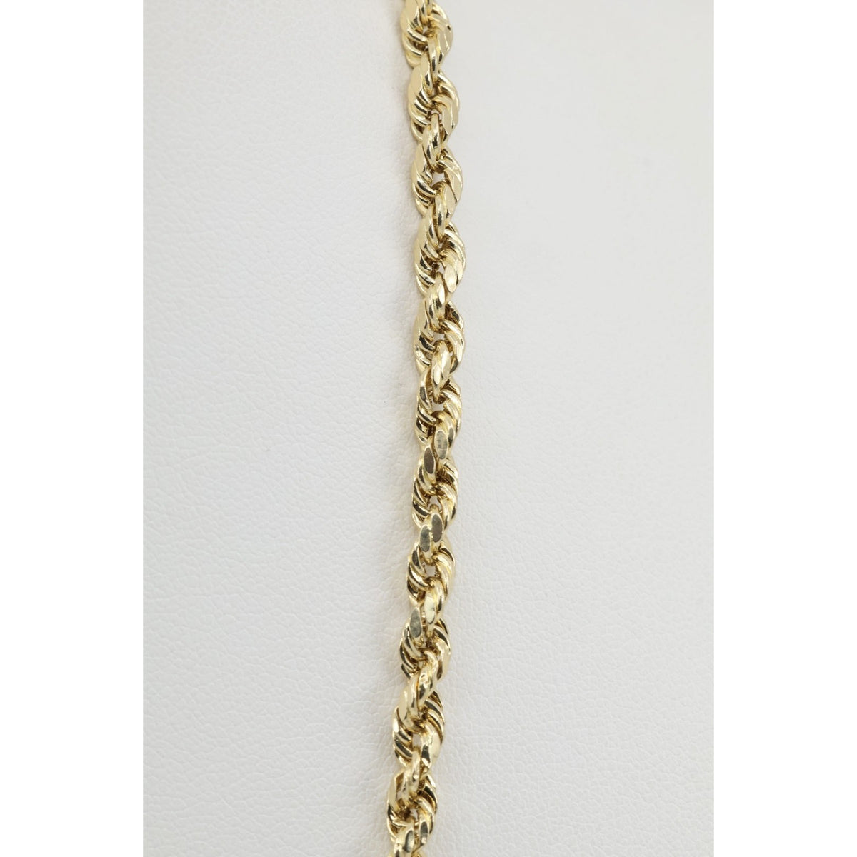 14K Yellow Gold Rope Chain Necklace