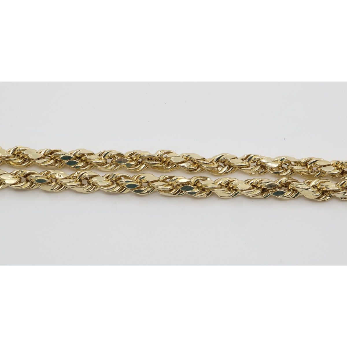 14K Yellow Gold Rope Chain Necklace