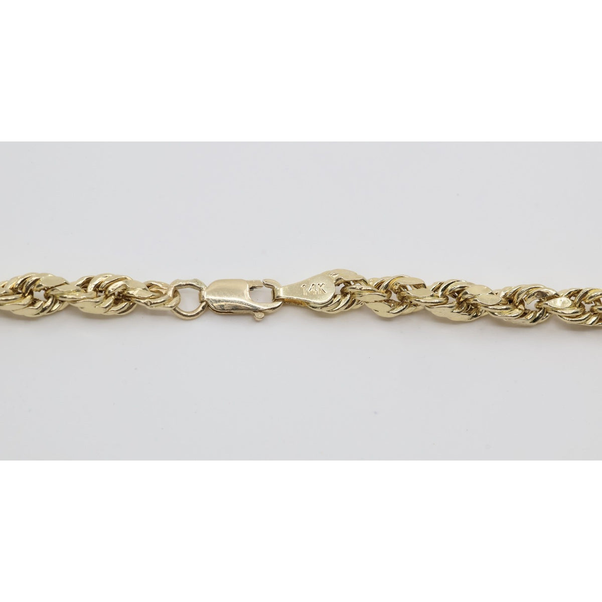 14K Yellow Gold Rope Chain Necklace