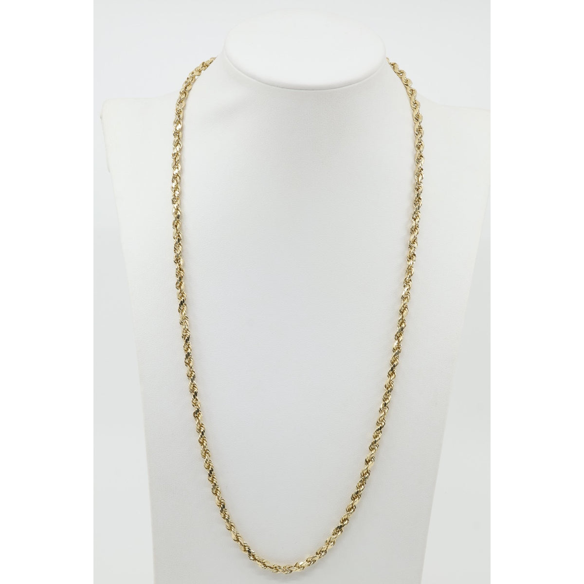 14K Yellow Gold Rope Chain Necklace