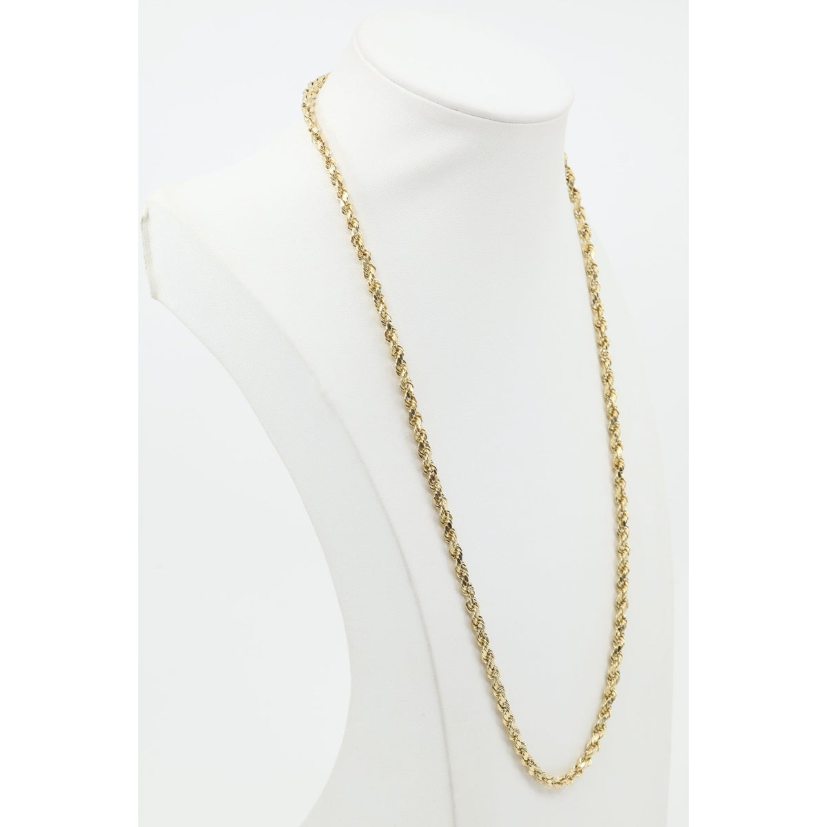 14K Yellow Gold Rope Chain Necklace