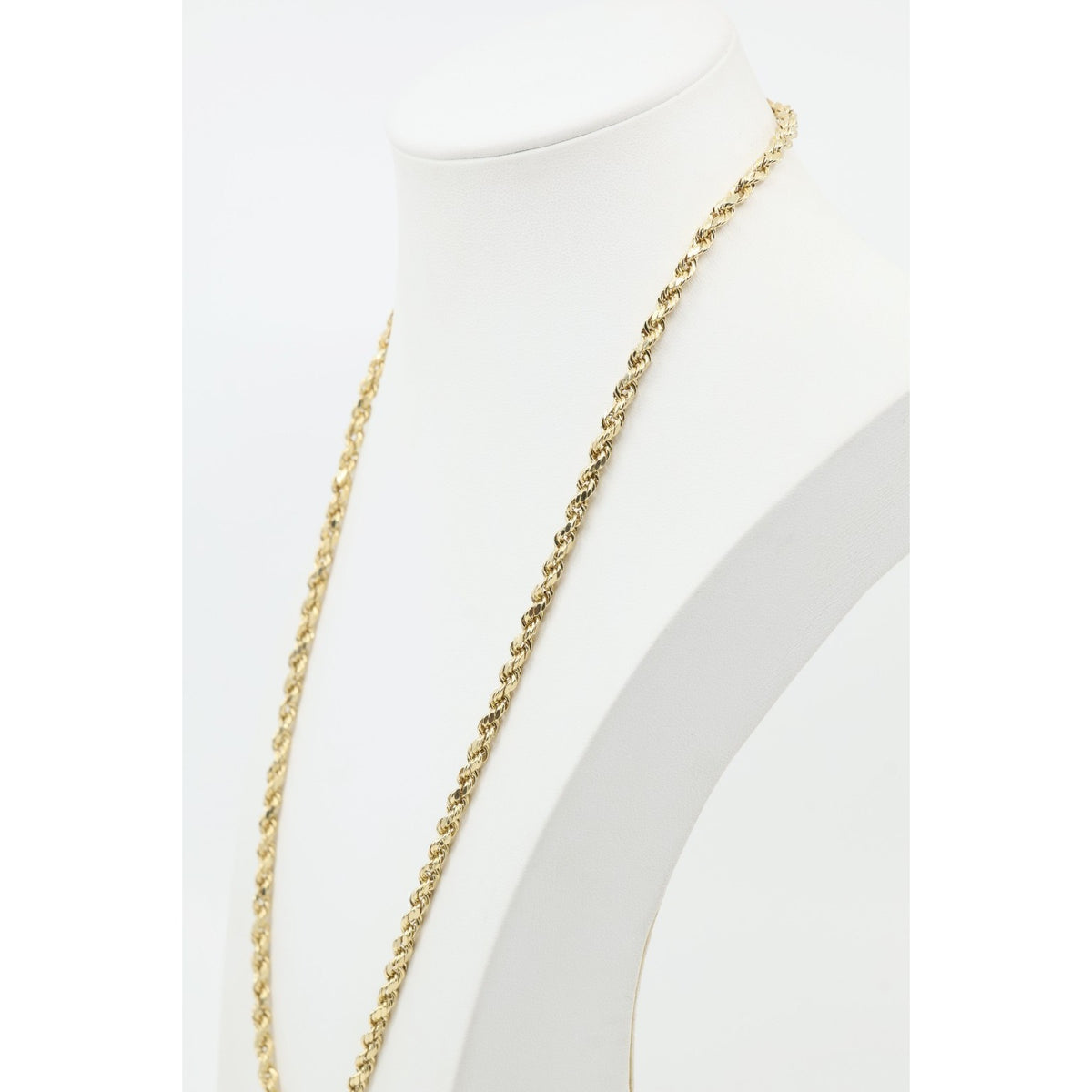 14K Yellow Gold Rope Chain Necklace
