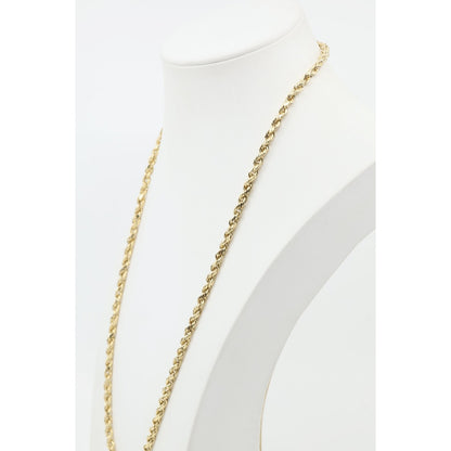 14K Yellow Gold Rope Chain Necklace
