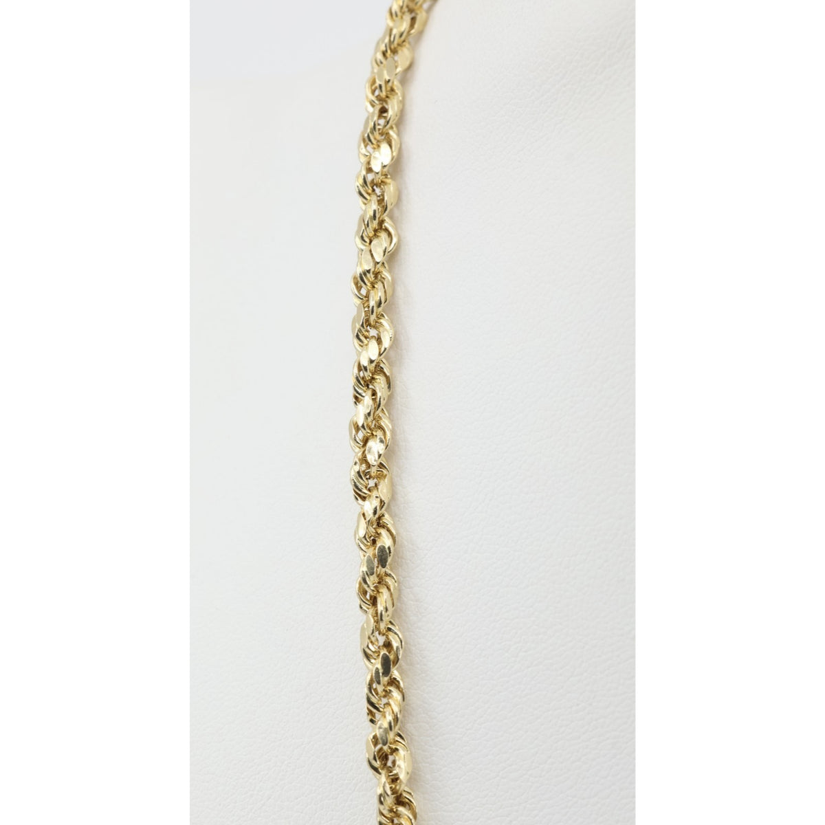14K Yellow Gold Rope Chain Necklace