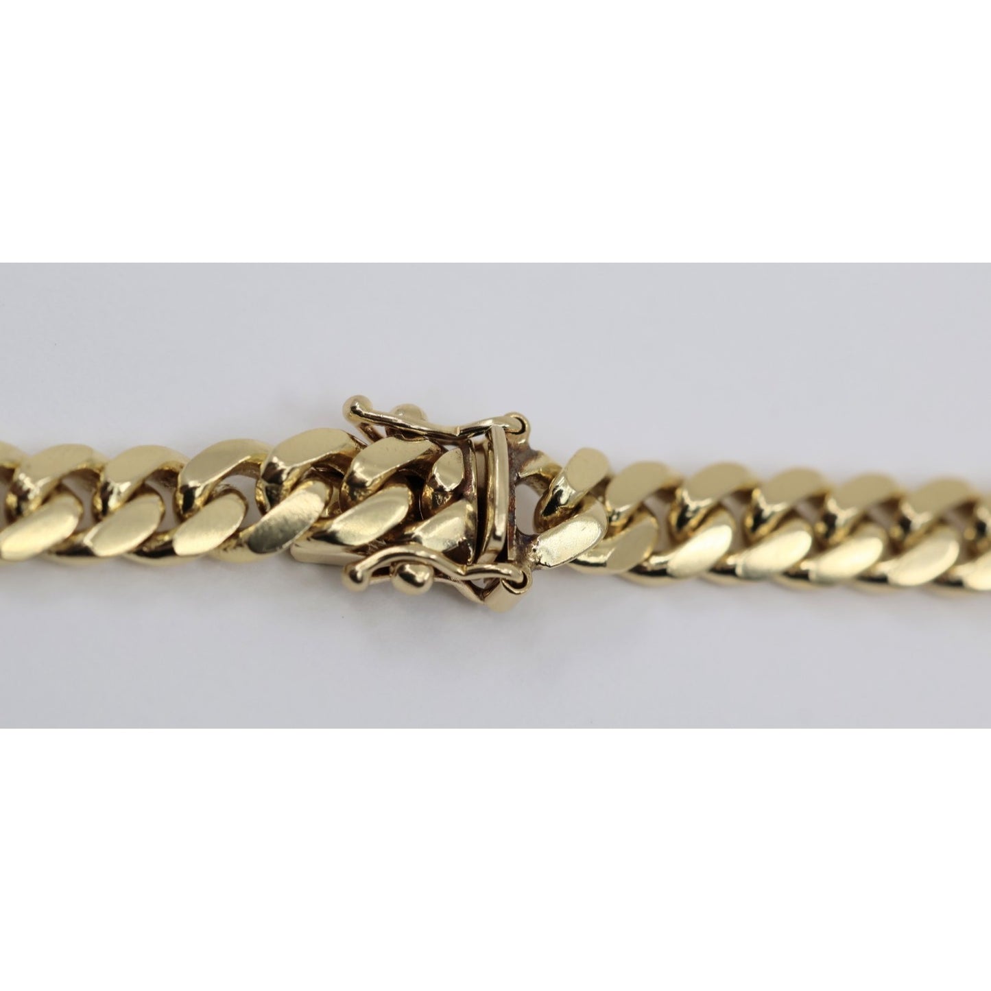 14K Yellow Gold Cuban Link Chain Necklace